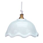 Hängelampe Porzellan mit Goldrand 12 V