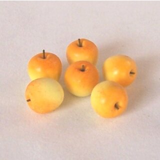 Äpfel gelb-orange 6 Stück