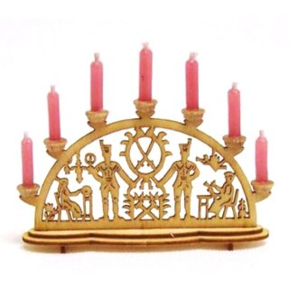 Schwibbogen Lichterbogen mit Wachskerzen