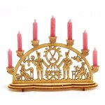 Schwibbogen Lichterbogen mit Wachskerzen