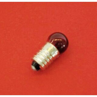 Ersatzlampe Schraubbirne E5,5 12 Volt rot