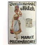 Werbeschild Milchmädchen