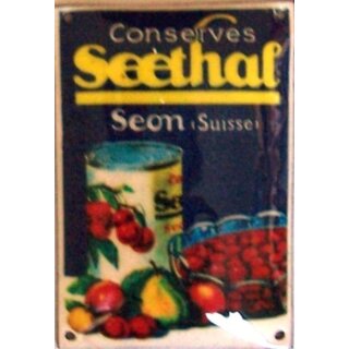 Werbeschild Seethal Conserven