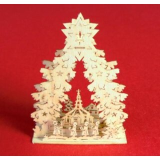 Lichterspitze Seiffener Kirche 12 V beleuchtet