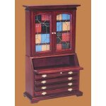 Bücherschrank mit Schreibtisch mahagoni*