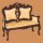 Viktorianisches Sofa mit 2 Stühlen mahagoni
