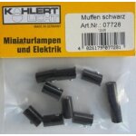 Muffen Kupplung schwarz 10 Stück