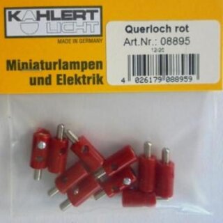 Querlochstecker rot 10 Stück