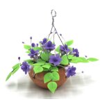 Blumenampel Fuchsia violett