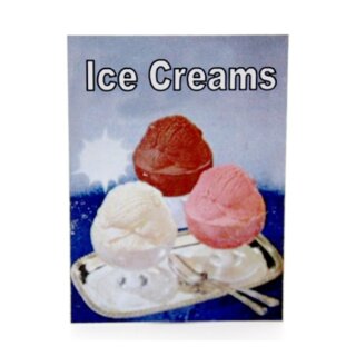 Werbeschild Ice Cream
