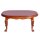 Sofatisch oval nussbaum