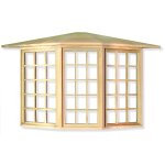 Großes Fenster mit Acrylglas natur