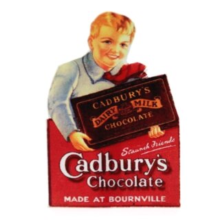 Werbeschild Cadbury Schokolade