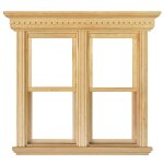 Fenster groß Acrylglas zum Aufschieben natur