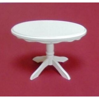 Tisch oval weiß