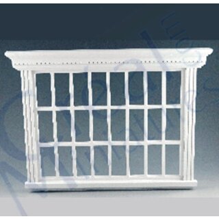 Großes Fenster weiß mit Acrylglas