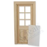 Tür mit Acrylglas natur