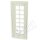 Tür mit Acrylglas weiß