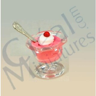 Eisbecher Dessert Erdbeer