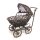 Kinderwagen Metall braun