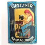 Werbeschild Gritzner Nähmaschinen