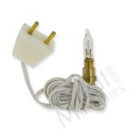 Kabel mit Fassung, Birnchen E3 und Stecker 12 Volt