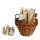 Korb mit Holz Holzkorb