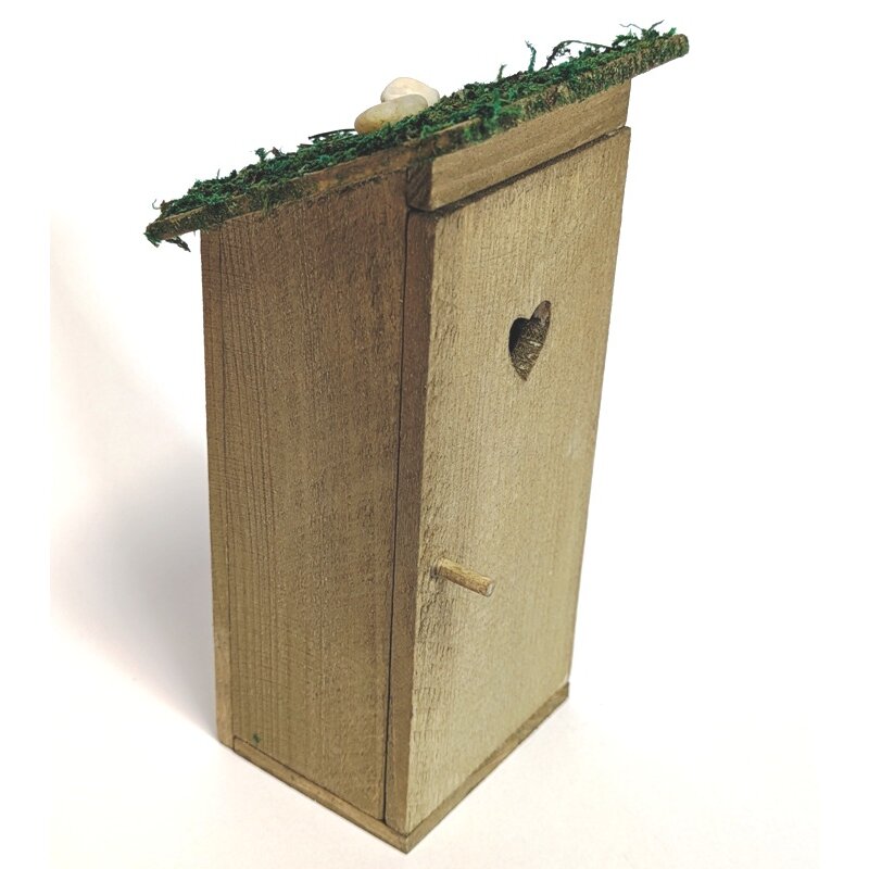 Miniatur-Gartenbrunnen Mit Vögeln Aus Polyresin - Für Puppenhäuser 1:12, 7 Cm Hoch