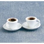 2 Kaffeetassen gefüllt