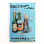 Werbeschild Geussen Bräu