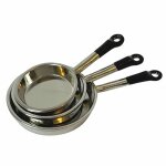 Pfannen-Set silberfarben 3-teilig