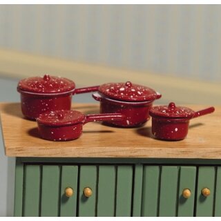 Topfset rot 8-teilig