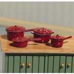 Topfset silberfarben 8-teilig