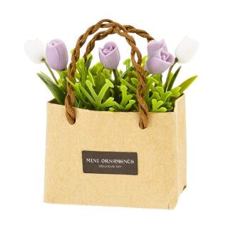 Papiertasche mit Blumen