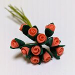 Blütenstengel Rose halboffen 12 Stück
