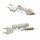 Kabel mit Fassung, Birnchen E3 und Stecker 12 Volt