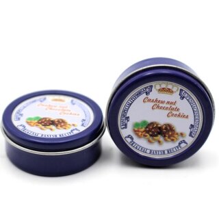 Blechdose Nussgebäck leer