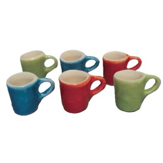 Bunte Becher 6 Stück