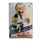 Werbeschild Fernet-Branca-Mann