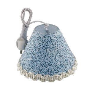 Hängelampe hellblau LED 3,5 V