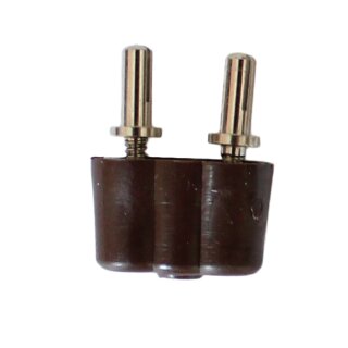 Stecker dunkelbraun