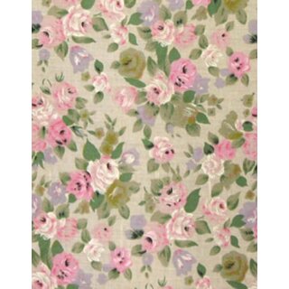 Stoffpackung Rosenmuster