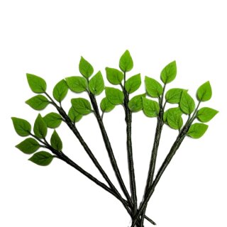 5 Blätter am Stiel 6 Stück