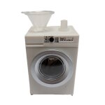 Waschmaschine mit Batterie und USB-Ladekabel