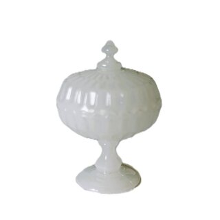 Konfektdose mit Deckel weiß