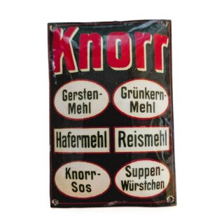 Werbeschild Knorr Mehl