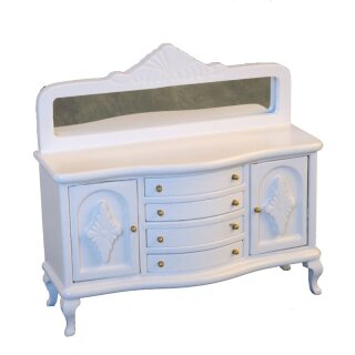 Kommode mit Spiegel weiss 2. Wahl