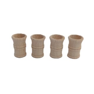 Holz Becher 4 Stück
