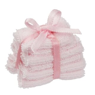 Handtuch Set rosa mit Schleife