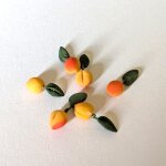 Pfirsiche mit Blatt 12 Stück